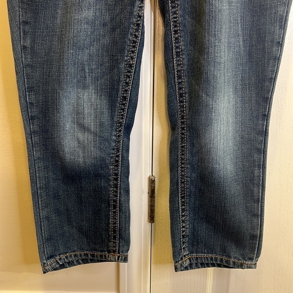 Seven7 Jeans Crop Ankle Jeans Capri Pants Medium Blue Wash Size 4 - Picture 5 of 14